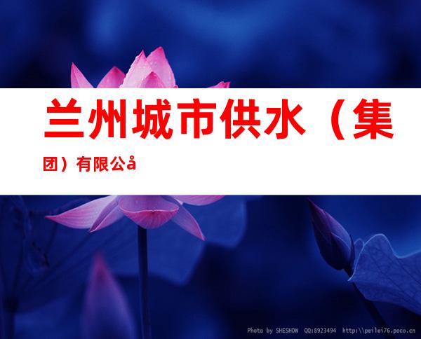 兰州城市供水（集团）有限公司远程供水分公司
