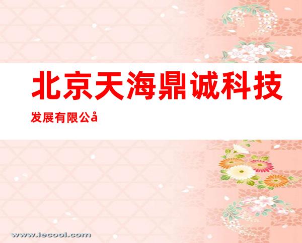 北京天海鼎诚科技发展有限公司