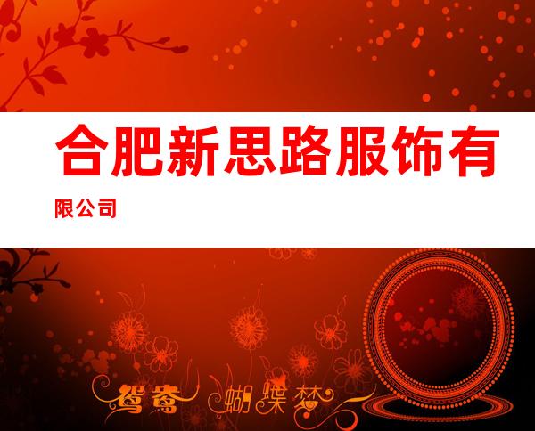 合肥新思路服饰有限公司