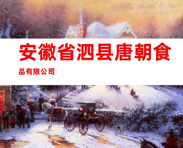 安徽省泗县唐朝食品有限公司