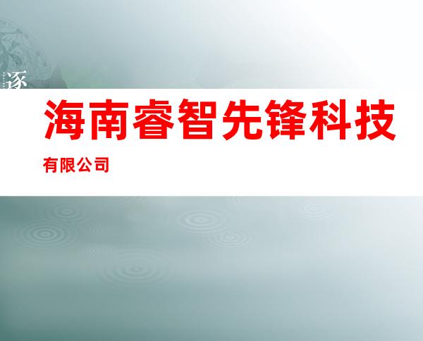 海南睿智先锋科技有限公司